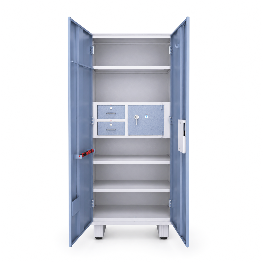 Domestic Almirah - Single Locker Dual Drawer