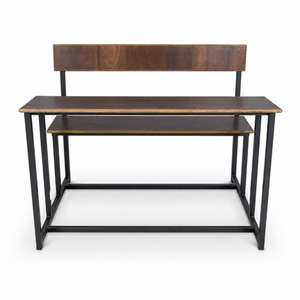 School Benches with MS Frame Wooden Top